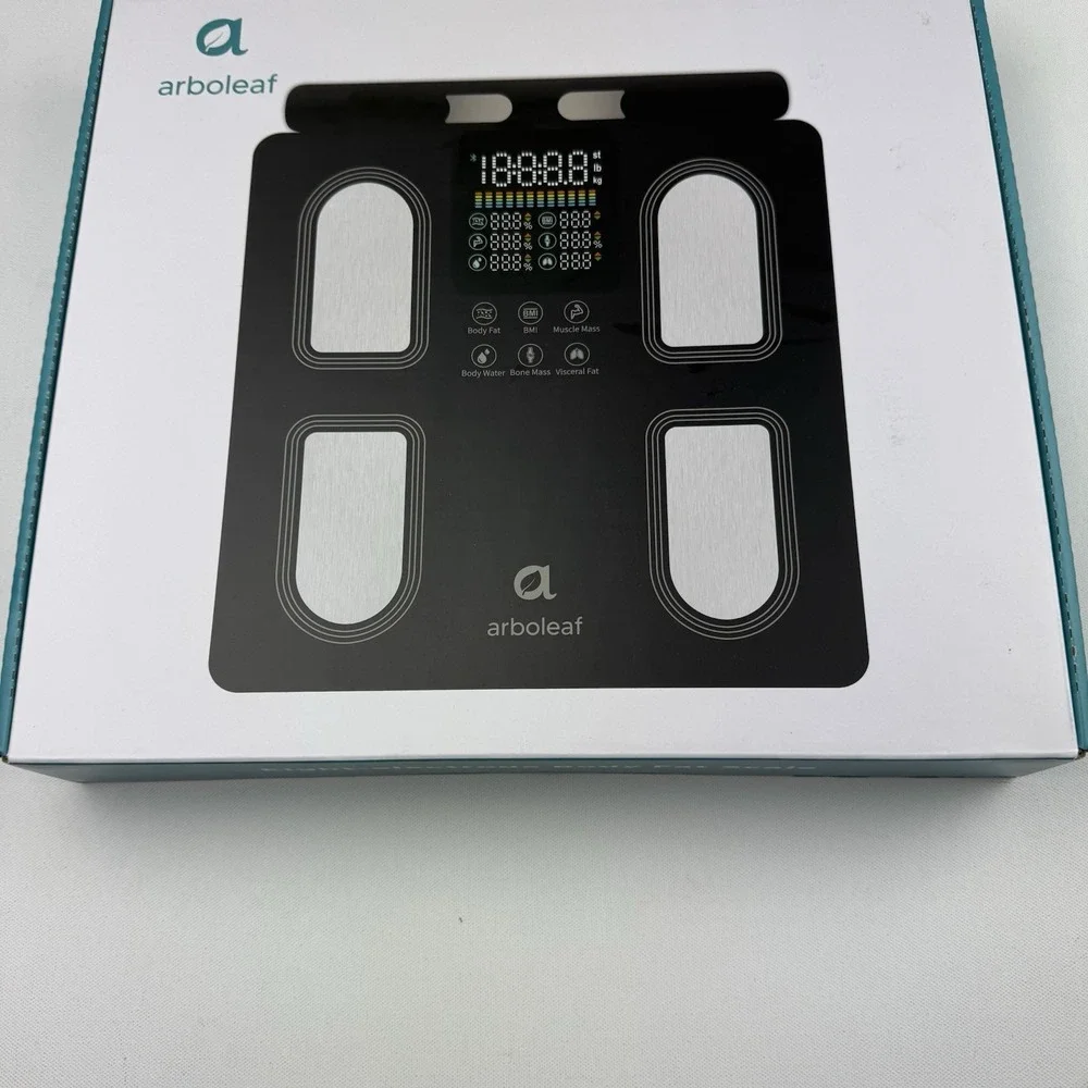 Arboleaf Body Fat Scale CS10P Smart Digital BMI Composition Black New